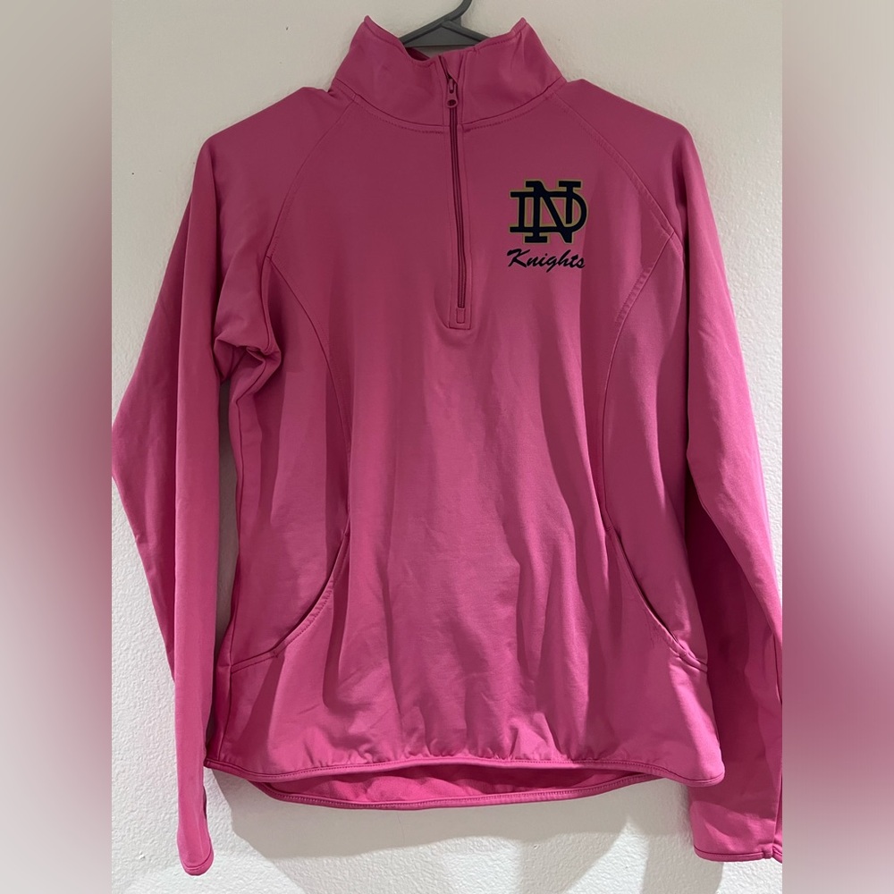 Pink Quarter-Zip Pullover